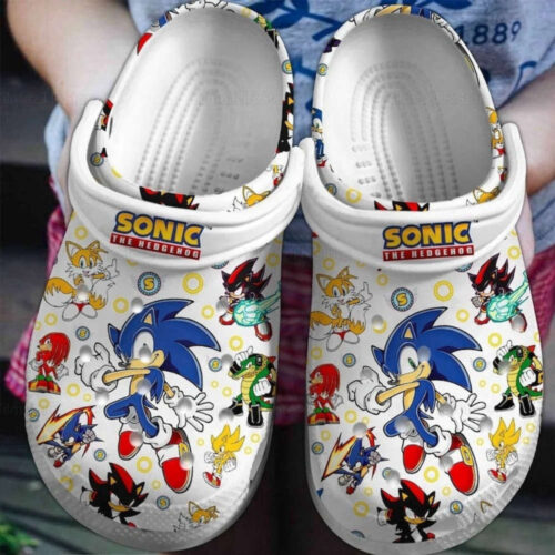 Sonic the Hedgehog Crocs: Cute Clogs for Women & Men Perfect Summer Beach Shoe Gift