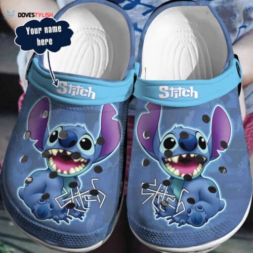 Custom Stitch Love Clogs: Personalized Cartoon Slippers & Sandals – Perfect Gift