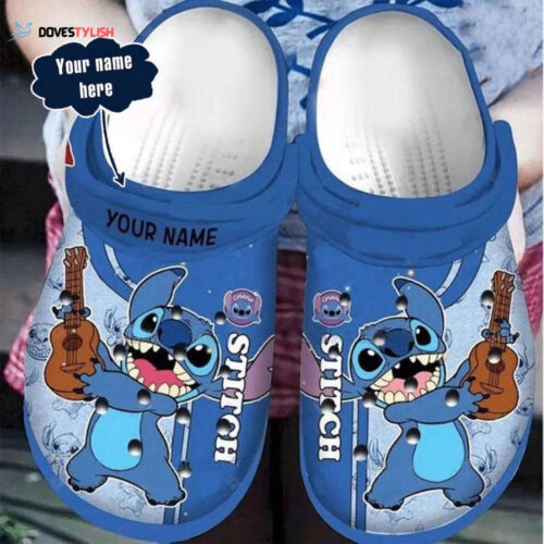 Stitch and Lilo Guitar Clogs – Personalized Cartoon Slippers