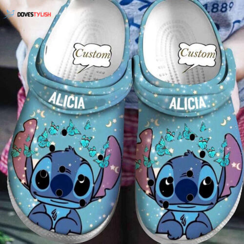 Stitch Cute Clogs – Personalized Cartoon Slippers & Custom Shoes   Summer Sandal for Adults & Kids   Perfect Stitch Fan Gift