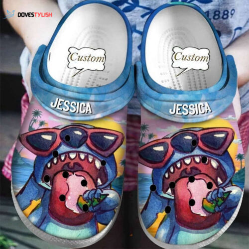 Custom Cartoon Stitch Clogs: Personalized Slippers & Summer Sandals – Great Gift!