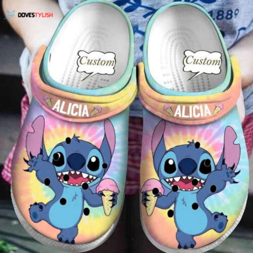 Stitch Cute Clogs – Personalized Cartoon Slippers & Custom Shoes   Summer Sandal for Adults & Kids   Perfect Stitch Fan Gift