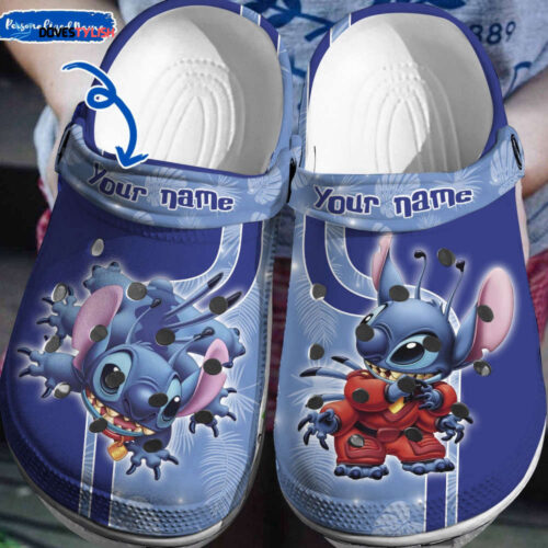 Stitch Cute Clogs – Personalized Cartoon Slippers & Sandals   Customizable Gift for Adults & Kids