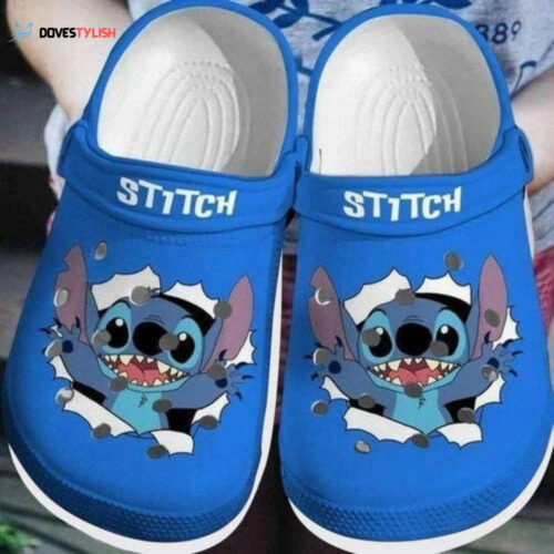 Customized Cute Stitch Clogs: Personalized Cartoon Slippers for Adults & Kids