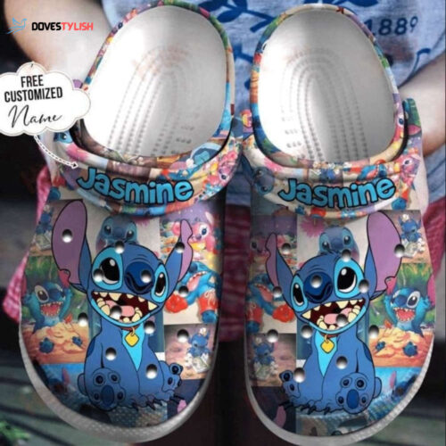 Custom Cartoon Slippers: Stitch Funny Clogs & Sandals