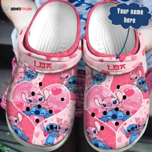 Custom StitchLilo Cartoon Slippers  Shoes, Personalized Clogs
