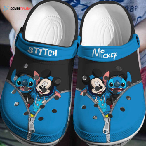 Stitch&Mickey Clogs – Personalized Cartoon Slippers & Sandals