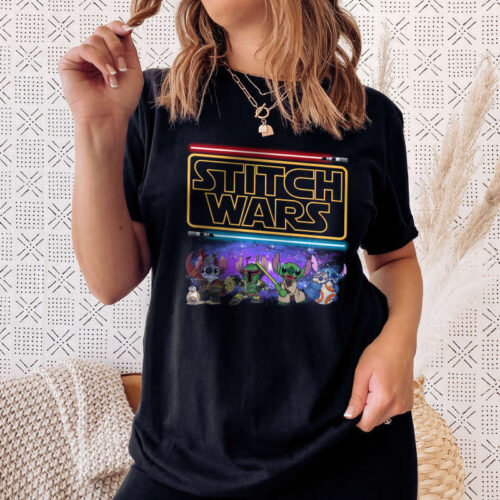 Stitch Wars Shirt, Stitch Star Wars Shirt, Stitch Costume, Stitch Fans, Star Wars Lightsabers, Star Wars Tee, Stitch Lilo Shirt
