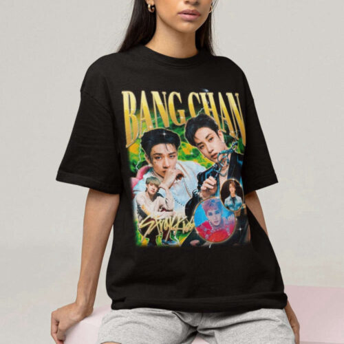 Stray Kids Bangchan Retro Bootleg T-shirt – stray kids shirt – Kpop Tshirt – Kpop Gift For her or him – Skz Shirt