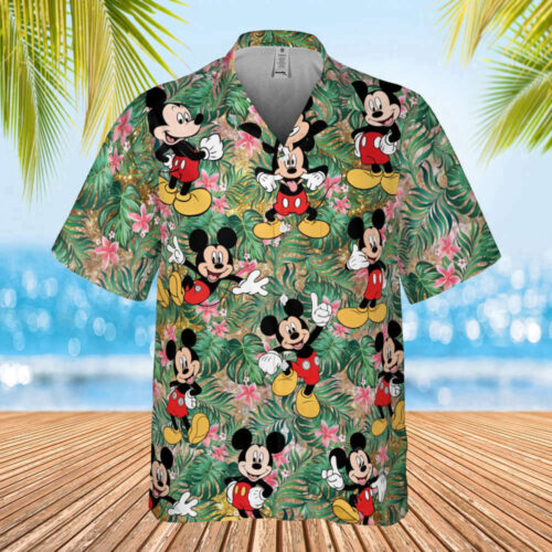 Stylish Mickey Hawaiian Aloha Shirt: Perfect for Family Vacations & Summer Getaways