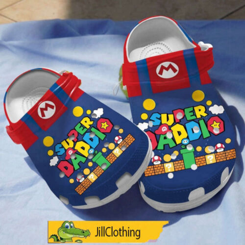 Super Mario Birthday Crocs & Family Clogs: Perfect for Mario-Themed Parties!