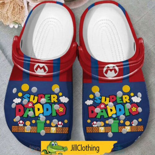 Super Mario Birthday Crocs & Family Clogs: Perfect for Mario-Themed Parties!
