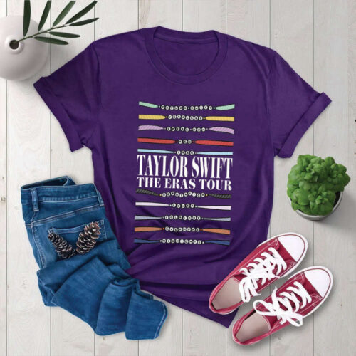 Taylor Comfort Color All Album Shirt,The Eras Tour Beaded Bracelets,TS The Eras Tour 2023,Vintage Taylor Shirt,Eras Tour Merch,Country Music