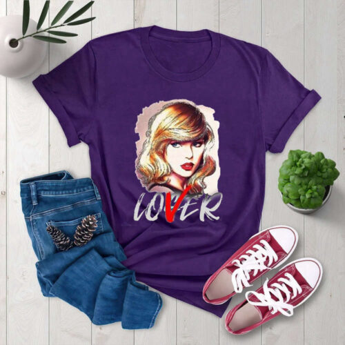 Taylor Swift Lover Album Tshirt, ver Shirt, Taylor Swift Shirt, The Eras Tour shirt, Eras Tour Merch, Swiftie Shirt Gift For Fans, TS Merch