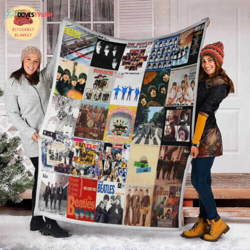The Beatles Rock Band Fans Fleece Blanket – Ultimate Sherpa for Rock Music Enthusiasts