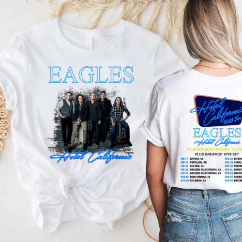 The Eagles Hotel California Tour 2023 Shirt, Eagles Concert, Music Tour 2023 Shirt, Rock Tour 2023, The Eagles Tank Top Tour Shirt