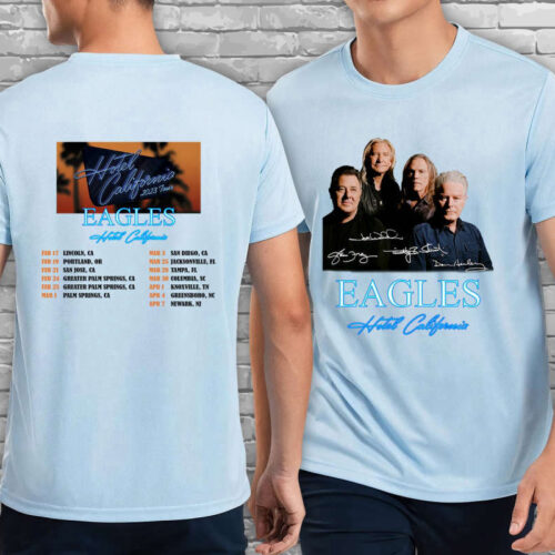 The Eagles Hotel California Tour 2023 Signature Shirt, Eagles Concert, Music Tour Shirt, Rock Tour 2023, The Eagles Tank Top Tour Shirt