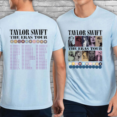 The Eras Tour Vintage Style T-shirt with Tour Dates, Taylor Swift Concert Merch, Swiftie Gift,The Eras Tour Shirt,Taylor Merch,Country Music