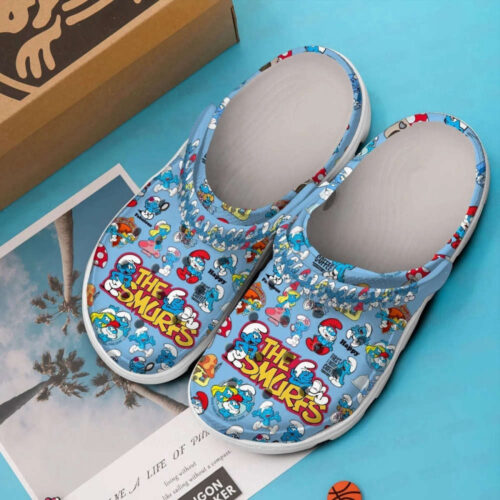Smurfs Clogs Shoes: Cartoon Crocs for Men & Women  Clogs Sandals