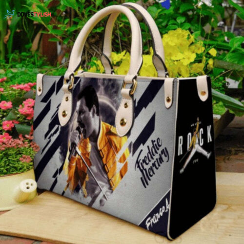 Vintage Freddie Mercury Leather Handbag – Personalized Gift for Fans