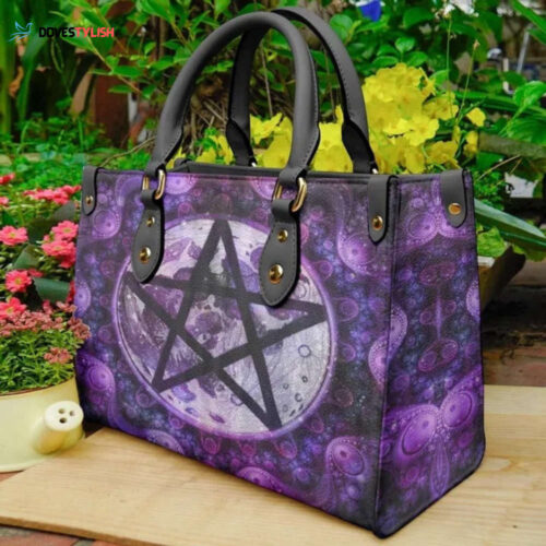 Vintage Wicca Leather Handbag: Magic Star 3D Travel & Teacher Bag – Handmade  Custom & Unique