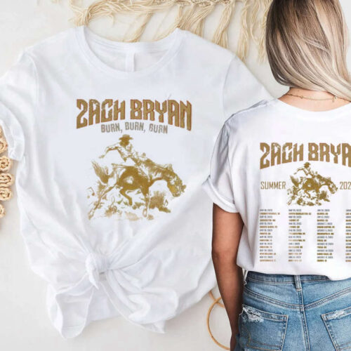 Zach Bryan The Burn Burn Burn Tour 2023 Shirt For Fan, Zach Bryan Concert Fan Shirt, Zach Bryan Country Music Shirt, Zach Bryan 2023 Shirt