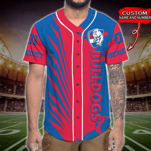 Trending 2023 Personalized Western Bulldogs Mascot AFL All Over Print 3D Baseball Jersey