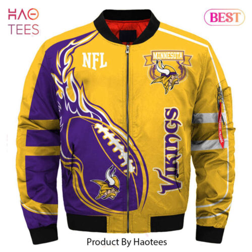 NEW FASHION 2023 Minnesota Vikings bomber jacket winter coat gift for men