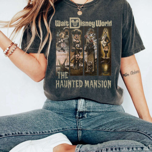 Walt Disney World The Haunted Mansion Comfort shirt, Retro Vintage Halloween Hoodie Sweatshirt, Halloween shirt, Retro Haunted Mansion shirt