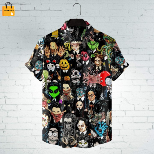 Spook Up Your Style with Horror Movie Collection Hawaiian Shirt, Halloween Movie