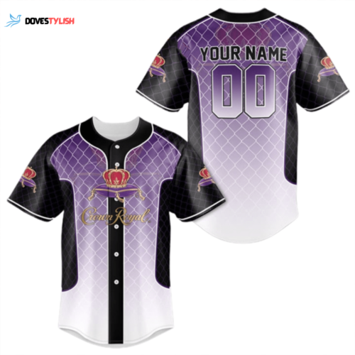 2023 Personalized Crown Royal All Over Print 3D Baseball Jersey – Trending Design!