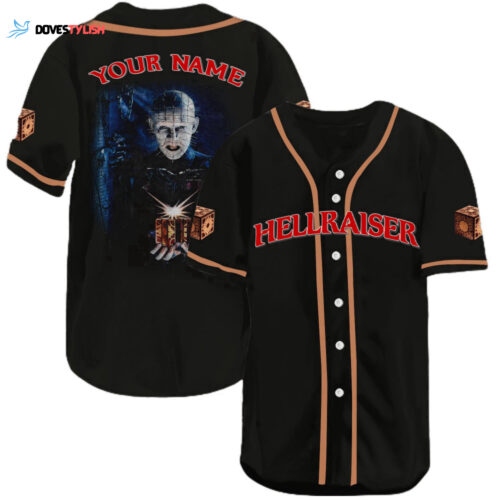 2023 Personalized Hellraiser Baseball Jersey – Black Trending All Over Print 3D Design
