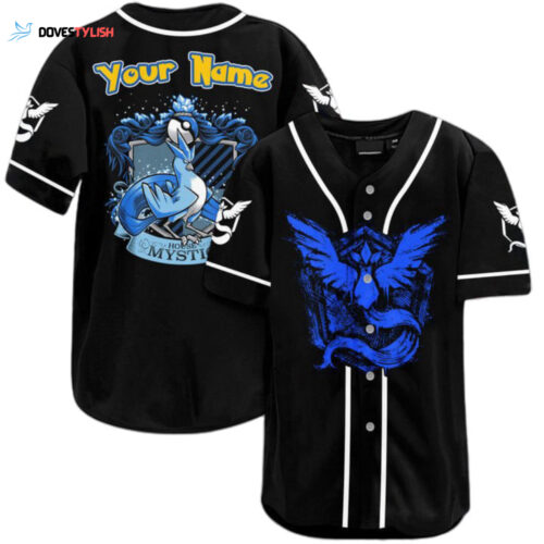 2023 Personalized House Mystic Pokemon 3D Baseball Jersey – Black Trending All Over Print
