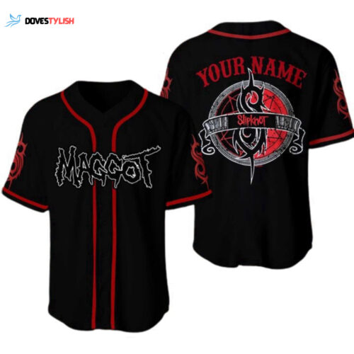 2023 Trending Personalized Maggot Slipknot Baseball Jersey – Black