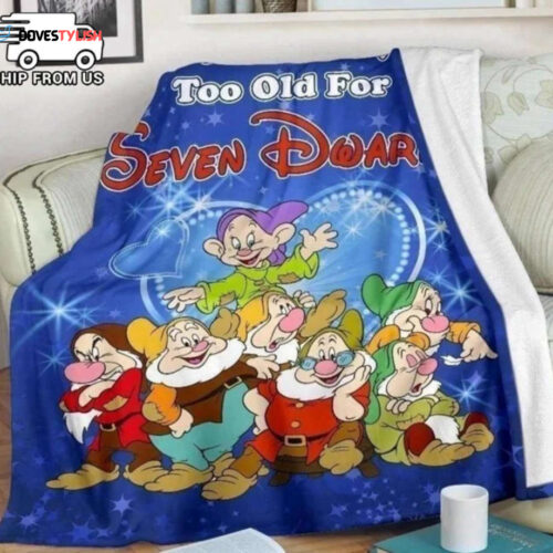 Ageless Comfort: Seven Dwarfs Blanket – Never Too Old for Cozy Bliss!