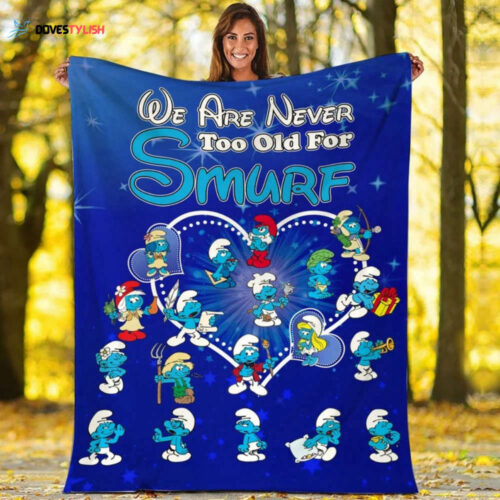 Ageless Comfort: Smurf Blanket – Never Too Old to Snuggle!