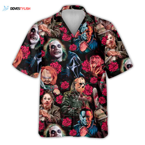 Spook Up Your Style With Horror Movie Characters Hawaiian Trendy Shirt
