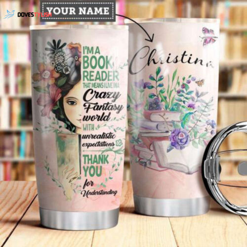 Black Woman Books Personalized Kd2 Stainless Steel Tumbler, Personalized Tumblers, Tumbler Cups, Custom Tumblers