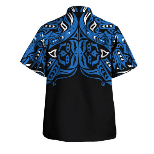 Buffalo Myth 3D Hawaii Shirt Haida Art Style Buffalo Clothing Gift