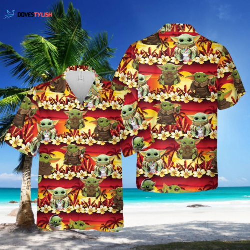 Custom Baby Yoda Hawaii Shirt Tropical Hawaiian Beach Shirts Star Wars Aloha