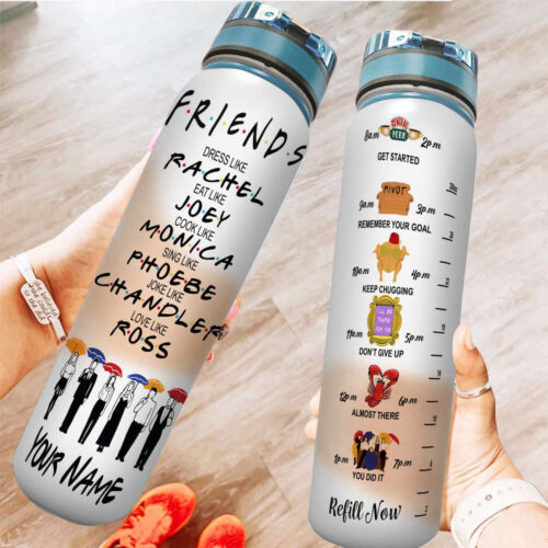 Custom Friend Sitcom Water Tracker Bottle