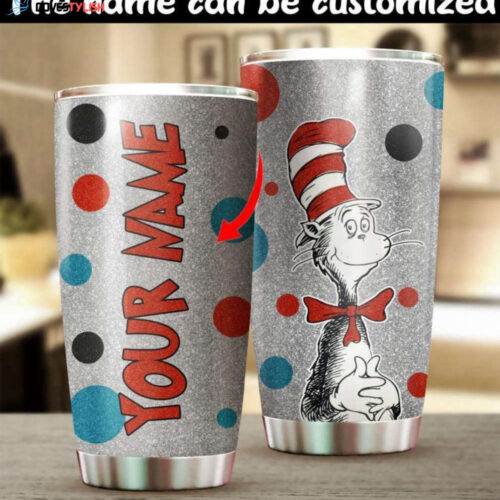 Customized Dr.Seuss The Cat In The Hat Clothing  Gift For Lover Day Travel Tumbler All Over Print Tl97