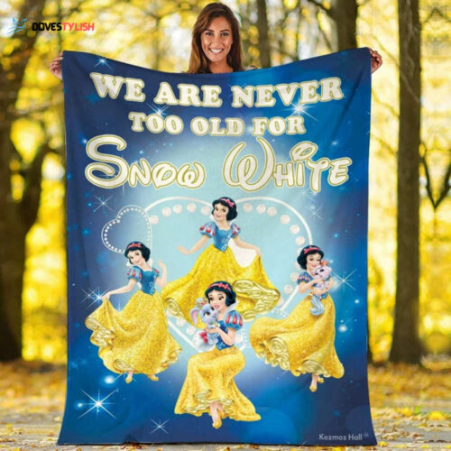 Embrace Fairytales with Timeless Snow White Blanket – No Age Limit!