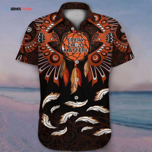 Every Child Matters Hawaii Shirt Eagle Wolves Orange Shirt Day Canada Clothing