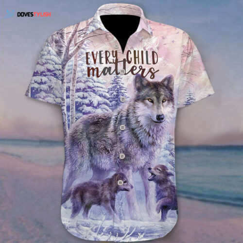 Every Child Matters Hawaii Shirt Native Wolf Orange Shirt Day 2022 Clothing Gift