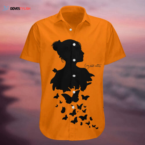 Every Child Matters Hawaii Shirt Orange Never Forgotten Skull Native Pride Button Up Shirt