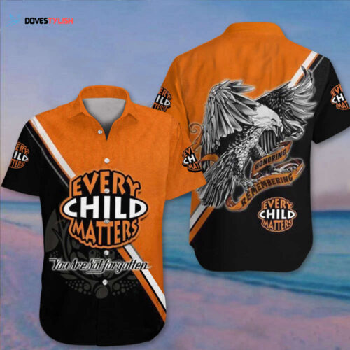 Every Child Matters Hawaii Shirt Ravens Orange Shirt Day Canada Clothing Mens