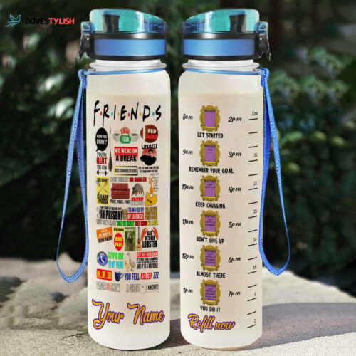 Friend Sitcom Water Tracker Bottle