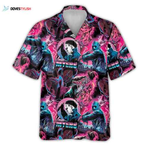 Get Spooked with Horror Movie Characters Hawaiian Shirt Perfect for Horror Fans