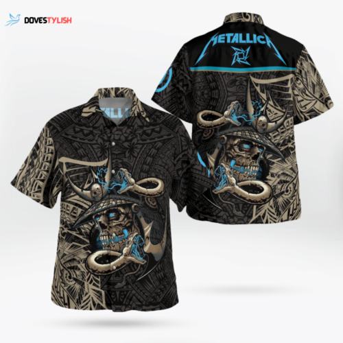 Headbang in Style with Metallica Skull Hawaii Shirt – Rockstar-Approved Fashion